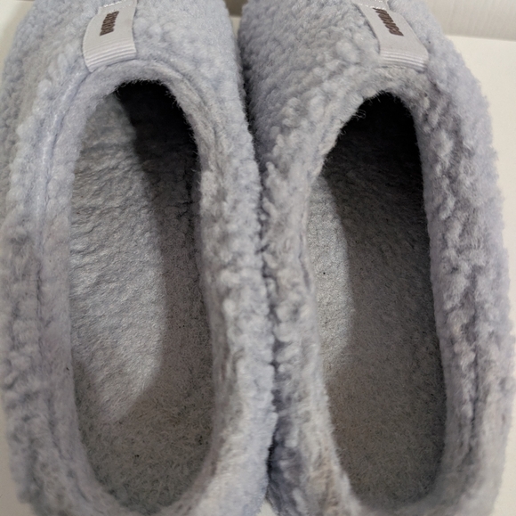 Bombas Womens Sunday Slippers Blue Sherpa Fuzzy House Shoes Size 8 - Picture 5 of 8